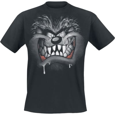 Looney Tunes T-shirt - Taz - S tot XXL - voor Mannen - zwart