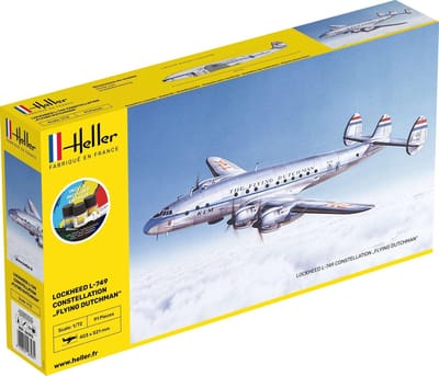 Heller Modelbouwpakket Militaire voertuigen - 56393 L-749 CONSTELLATION 'Flying Dutchman' - Starter Kit Plastic - 1:72 - Modelbouw