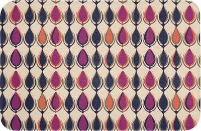 WC mat 60x40 cm - Antislip - Vintage - Retro - Kleurrijk - Toiletmat - Vloermat - Douchemat - Toilet tapijt - Toiletmatten