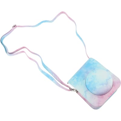 Mini Instant Camera Beschermtas PU Cameratas Met Verstelbare Schouderriem Voor Fujifilm Instax Mini 12 Camera Blue Pink Color white