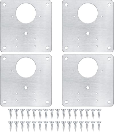Solidchoice - Set van 4 Keuken Hinge Reparatieplaten met Schroeven