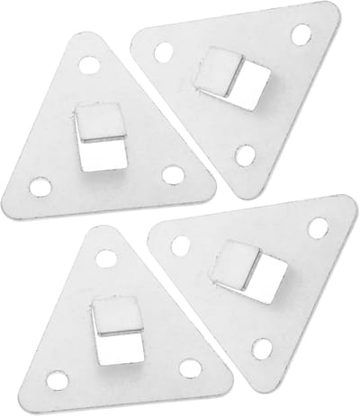 Brandblusser Bevestiging - Muurbeugel Houder - Veilige Opslag - Eenvoudige Installatie - 5.7x5x1 cm - Zilver