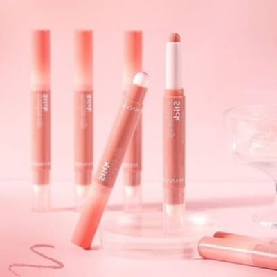 MANSLY - Eye & Cheek Dual -Ended Makeup Stick - 6 Colors 02# Barbie Pink - 1.1g