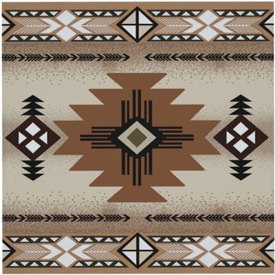 Azteeks Boheemse Vierkante Tafelkleed - Vintage Etnische Geometrische Patronen Eetkamer Keuken Feestdecoraties 152x152cm gray
