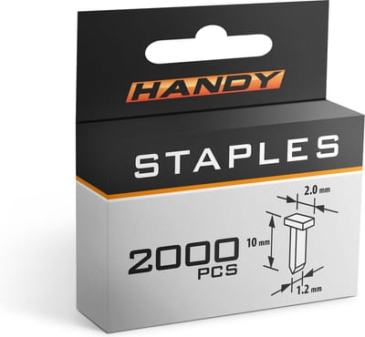 Handy - Nietjes voor Nietpistool / Tacker - 1,2 x 2 x 10 mm - 2000 stuks - o.a. voor Handy Nietpistool - BPK