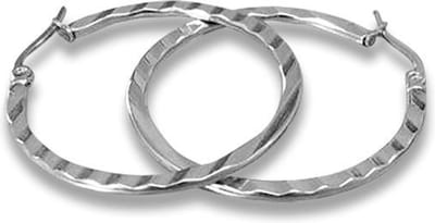 Amanto Oorbellen Desha - 316L Staal - Ribbel - ∅34mm