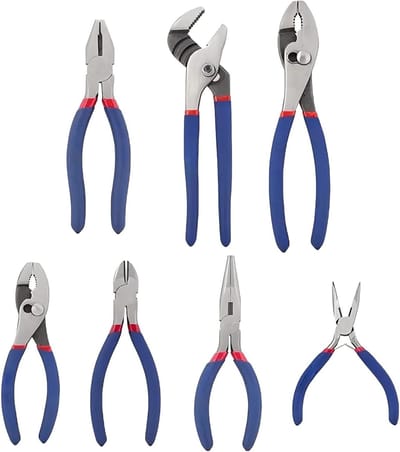 Tangenset 7 Stuks - Handgereedschap Set - Diverse Klussen - Niet-Slip Handvatten - 271 ponden - Enkel kenmerk