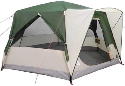 Familietent met dak - Kampeertent Outdoor - Kamperen en Recreatie - Ventilatievenster en e-poort
