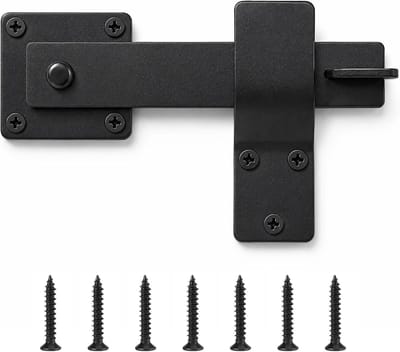 Kantelslot voor buiten, stevig deurslot met schroeven, schuifdeurslot voor tuin, schuur en binnenplaats, veilig en duurzaam