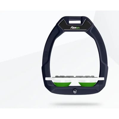 Plat Grip veiligheidseisen voor het paardrijden Blauw/Wit/Groen Flex-On Safe-On
