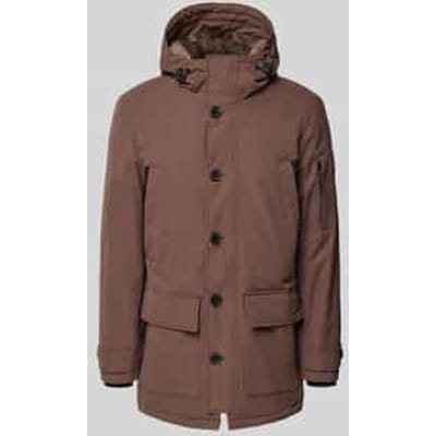 Regular fit parka met capuchon