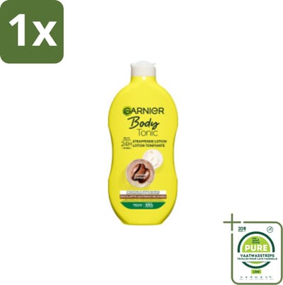 1 x Garnier - Body - Bodylotion - Tonic - Verstevigend & Hydraterend - 400 ml - Bodylotion - Hydraterende Bodylotion - Verstevigende Bodylotion - Cafeïne Bodylotion - 24 Uur Hydratatie