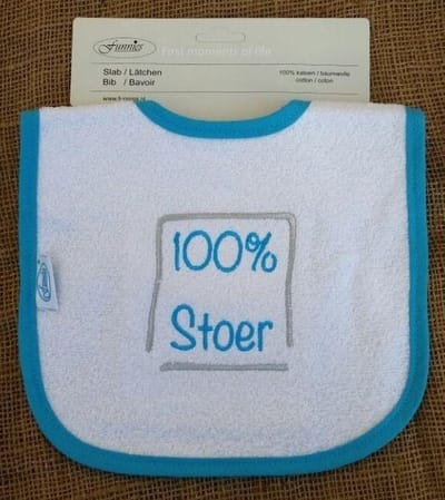 Slab met "100% stoer"
