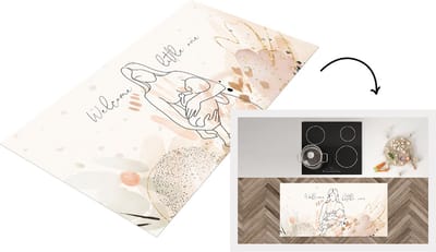 Keukenloper - Loper keuken - Vrouw - Welcome little one - Spreuken - Quotes - Baby - 120x60 cm - Keukenloper vinyl