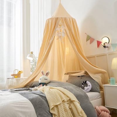 IL BAMBINI - Grote Baby Klamboe voor Babykamer - Hemeltje - Babybedje - Creme - Polyester