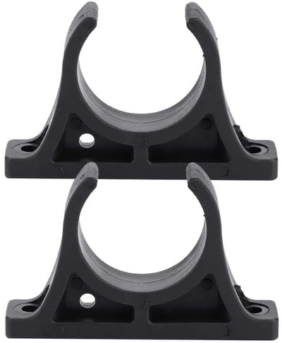 Allecto - Kajak Paddle Clips - Duurzame Paddle Holder - Robuust en Betrouwbaar - Standaard - Paddle Klemmen - Ideaal voor Kajakken - Zwart
