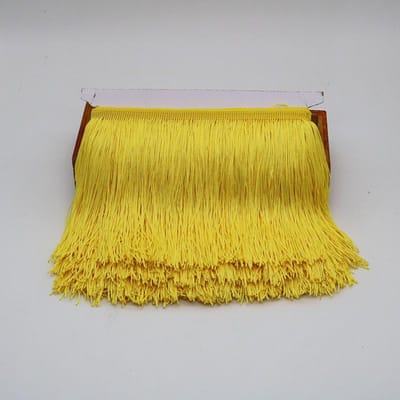 Veer 10 Yards 15cm Lang Kwastje Franje Rand Kantlint Kwastjes Voor Gordijnen Jurken Franjes Voor Naaien Afwerkingen Accessoires Ambachten 5 yards geel