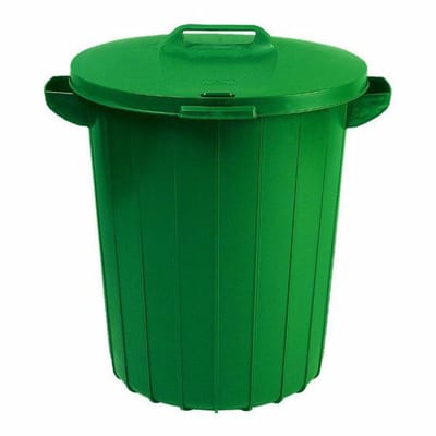 Curver - Afvalbak - 90L - Groen - Kunststof - Met Handvatten
