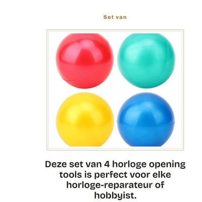 Dailygoods - Set van 4 Horloge Opening Tools met Draagtas