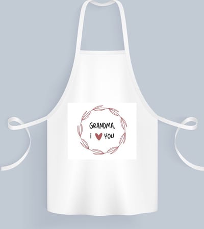 Akyol - grandpa i love you Keukenschort - Opa - de liefste opa - verjaardagscadeau - verjaardag - cadeau - cadeautje voor opa - opa artikelen - kado - geschenk - gift - 82 bij 71 cm