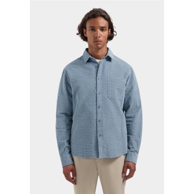 Dstrezzed Ds_patric Shirt Mist Blue Größe: S | Casual hemden Outlet | Herren | Blau