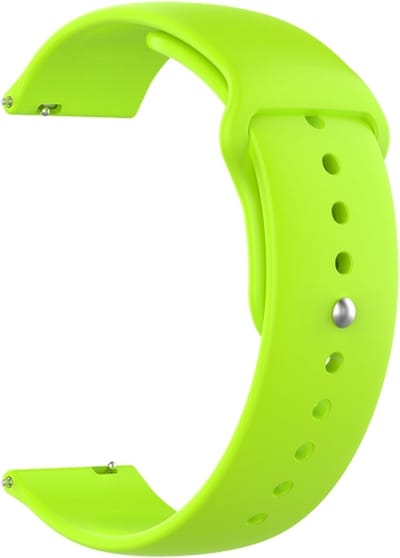 Siliconen bandje - geschikt voor Garmin Venu 2s / 3s / 4 (41mm) / Vivoactive 4s / Forerunner 255s / 265s - Huawei Watch GT 5 Pro - 42mm / GT 6 / GT 5 / GT 4 - 41mm - maat S / M - limoengroen
