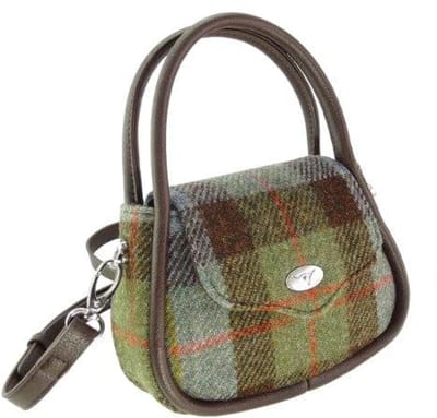 Mini Handtas Buchan MacLeod - 20 x 14 x7 - Schouderband - Harris Tweed - Glen Appin of Scotland