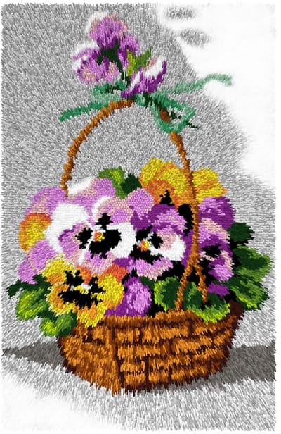 knoopkleed 4253 mand met viooltjes