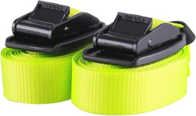 Spanbanden met klemsluiting en gespbescherming - 4 m, 25 mm - Set van 2, tot 540 kg