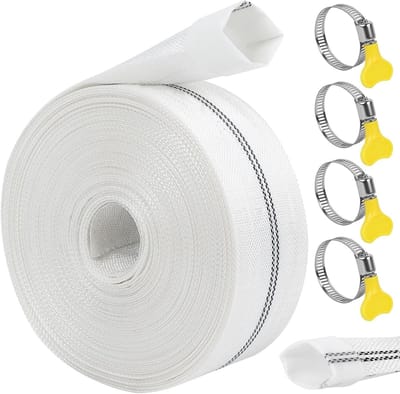 Flexibele Tuinslang Set met 2 Klemmen, Ideaal voor Irrigatie, Zwembaden en Landbouw (25mm-20m)