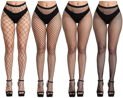 Zwarte Visnetpanty Voor Dames, Panty Visnetkousen, Visnetpantykousen, Hoge Kousen Sexy Outfit, Jarretelpanty met Hoge Taille, One Size Fit all