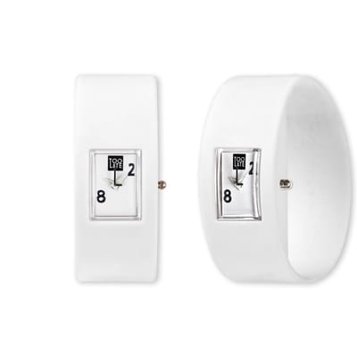 TOO LATE - siliconen horloges - Analog - White - Polsmaat M