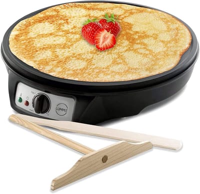 Crepe Maker met Antiaanbaklaag en Instelbare Temperatuur – Ideaal voor Crêpes, Pannenkoeken en Meer