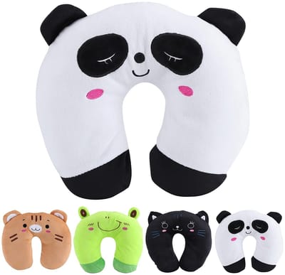 Dailygoods- Reiskussen U-vormig - Neksteun Kussen - Kinderen - Pluche - Zacht - Gemakkelijk te wassen - Neksteunkussen