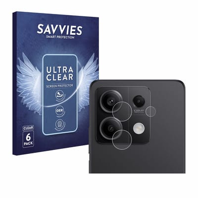 Savvies - Screenprotector voor Xiaomi Redmi Note 13 Pro 5G (ALLEEN Camera Lens) - Folie Beschermfolie transparant 6 Stuks