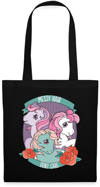 My Little Pony Retro Messy Hair Don't Care Statement Tas Van Stof Schoudertas