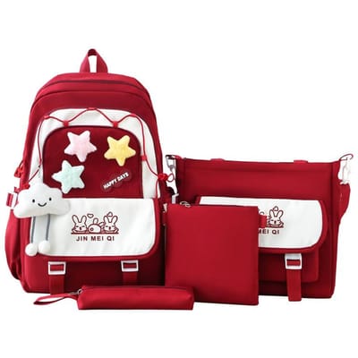 Nieuwe Schooltassen Modieuze en Trendy Rugzak met Gewichtsvermindering en Rugbescherming set