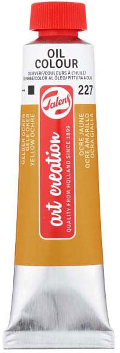 Olieverf Gele Oker 40ml creatieve schilderverf voor kinderen.
