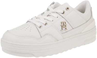 Tommy Hilfiger FW0FW07756 TH Basket Sneaker Lo - Damesschoenen Sneaker - YBL-Ecru