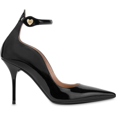 Moschino Heart Button Patent Leather Pumps Black Maat: 36 | Pumps Outlet | Dames | Zwart