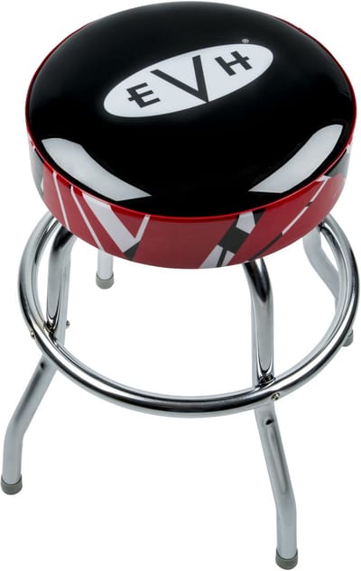 EVH Logo Barstool with Striped Trim 24"