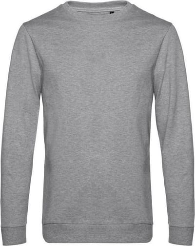B&C Heren in sweatshirt (Heide Grijs)