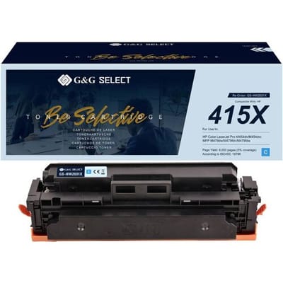 G&G Toner vervangt HP 415X Compatibel Cyaan W2031X GS-HW2031X(415X)