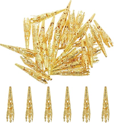 56 stuks Bloemkraal Hoofdbanden voor Corsage en Sieraden Maken - Gouden Decoratieve Houders