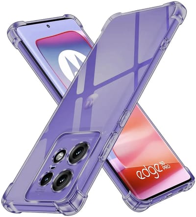 Hoesje geschikt voor Motorola Edge 50 Pro - Techsuit Shockproof Silicone Back Cover - Zwart