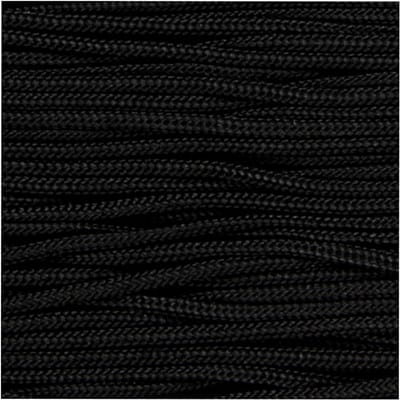 Macramé Koord, dikte 1 mm, zwart, 10 m/ 1 rol