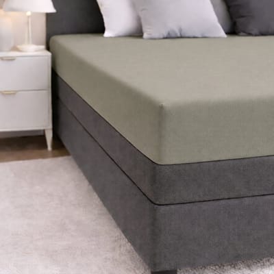 24-Bedding - Hoeslaken Katoen - 80x200 cm Groen- Verkoelend 100% percaline Katoen - 30 cm hoek