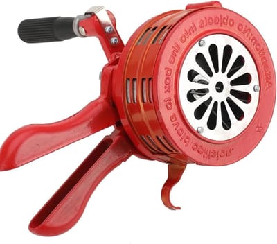 Handkruik Sirene - Noodalarm - Waarschuwing Geven - Handmatig Bedienen - 110dB - Rood