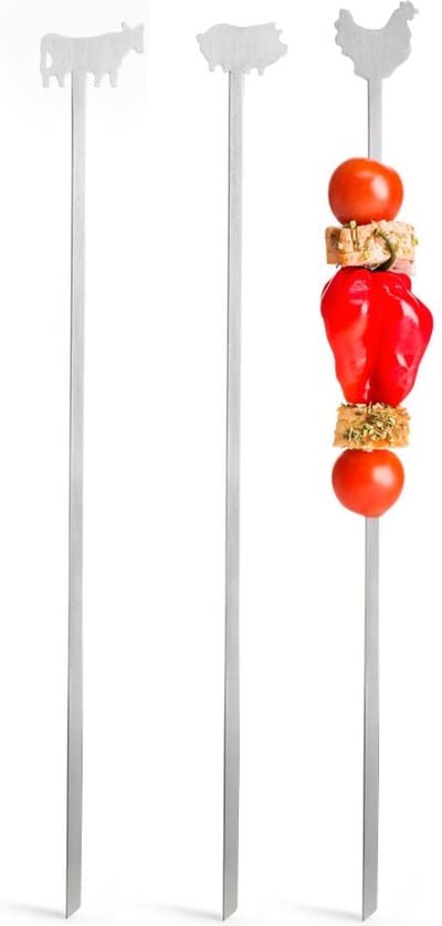 Sagaform Vleespen BBQ - Zilver