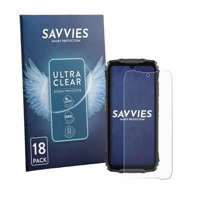 Savvies - Screenprotector voor Ulefone RugKing 4 Pro - Folie Beschermfolie transparant 18 Stuks